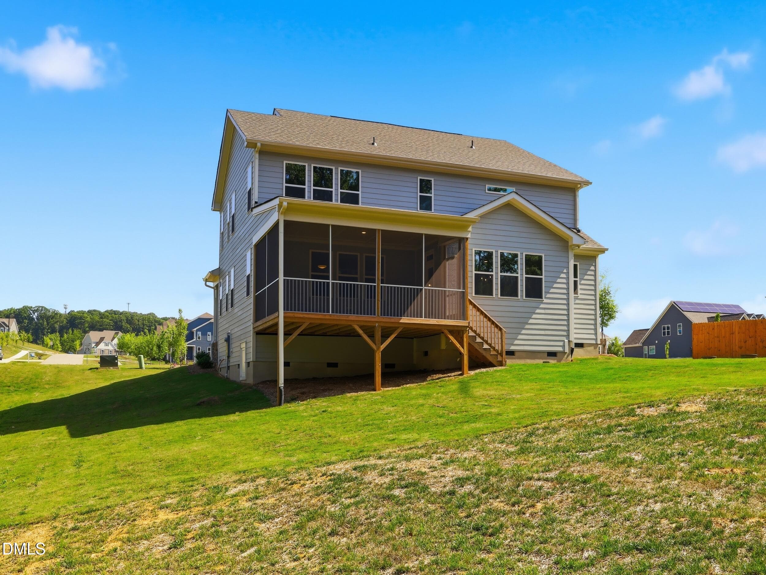 Back view - 5857 Genesee Drive, Durham, NC 27712, Durham