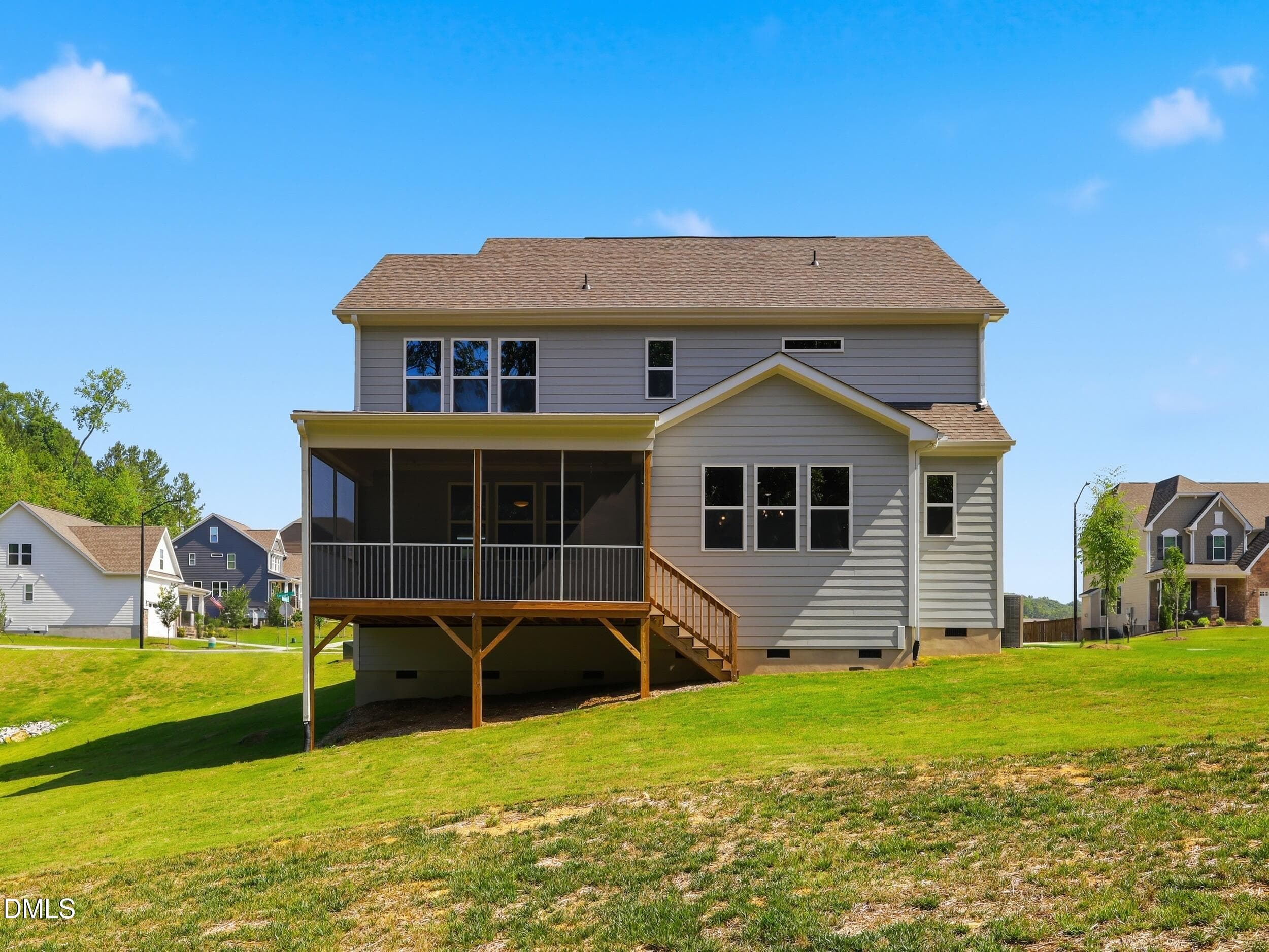 Back view - 5857 Genesee Drive, Durham, NC 27712, Durham
