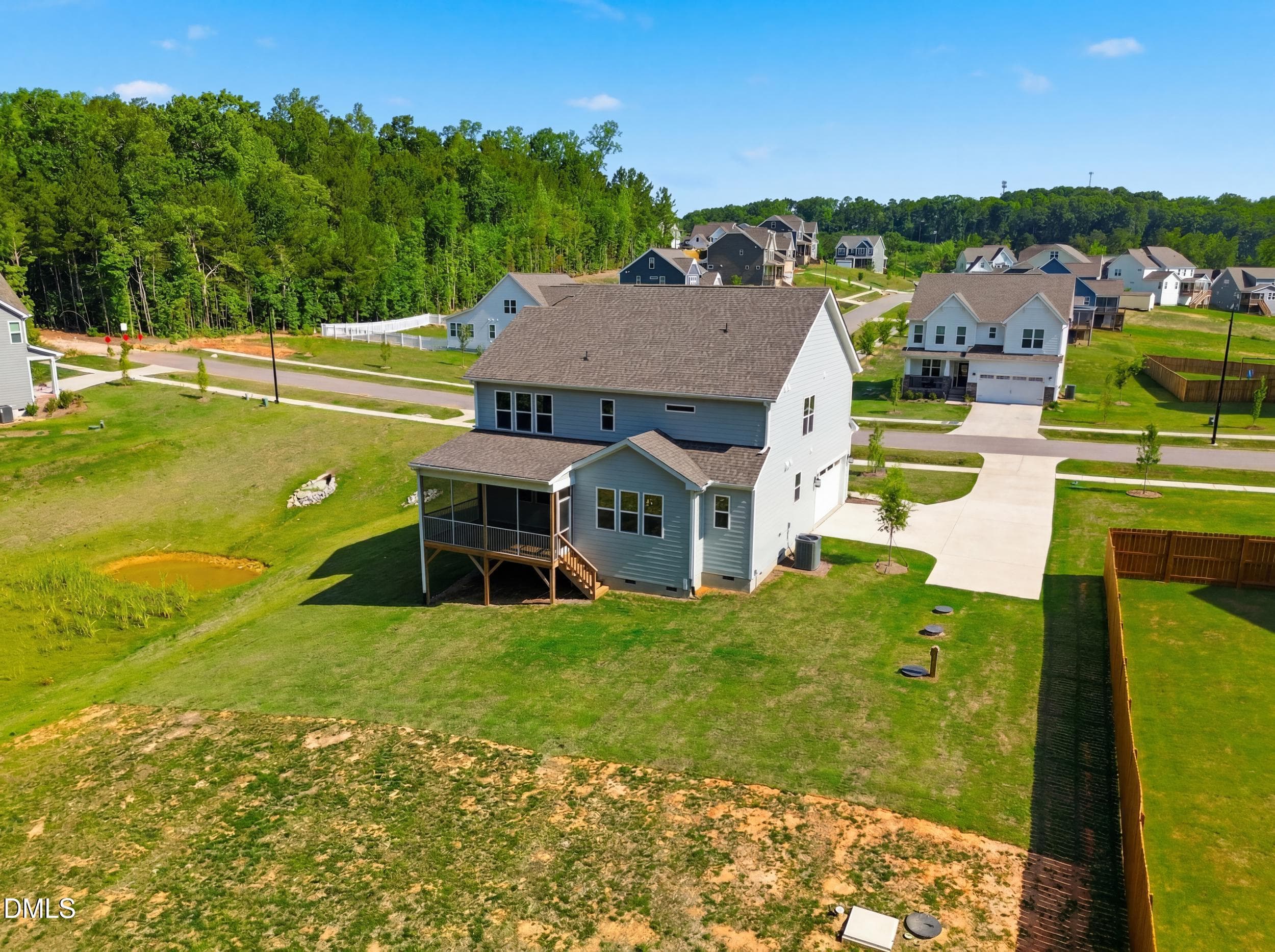 Back view - 5857 Genesee Drive, Durham, NC 27712, Durham