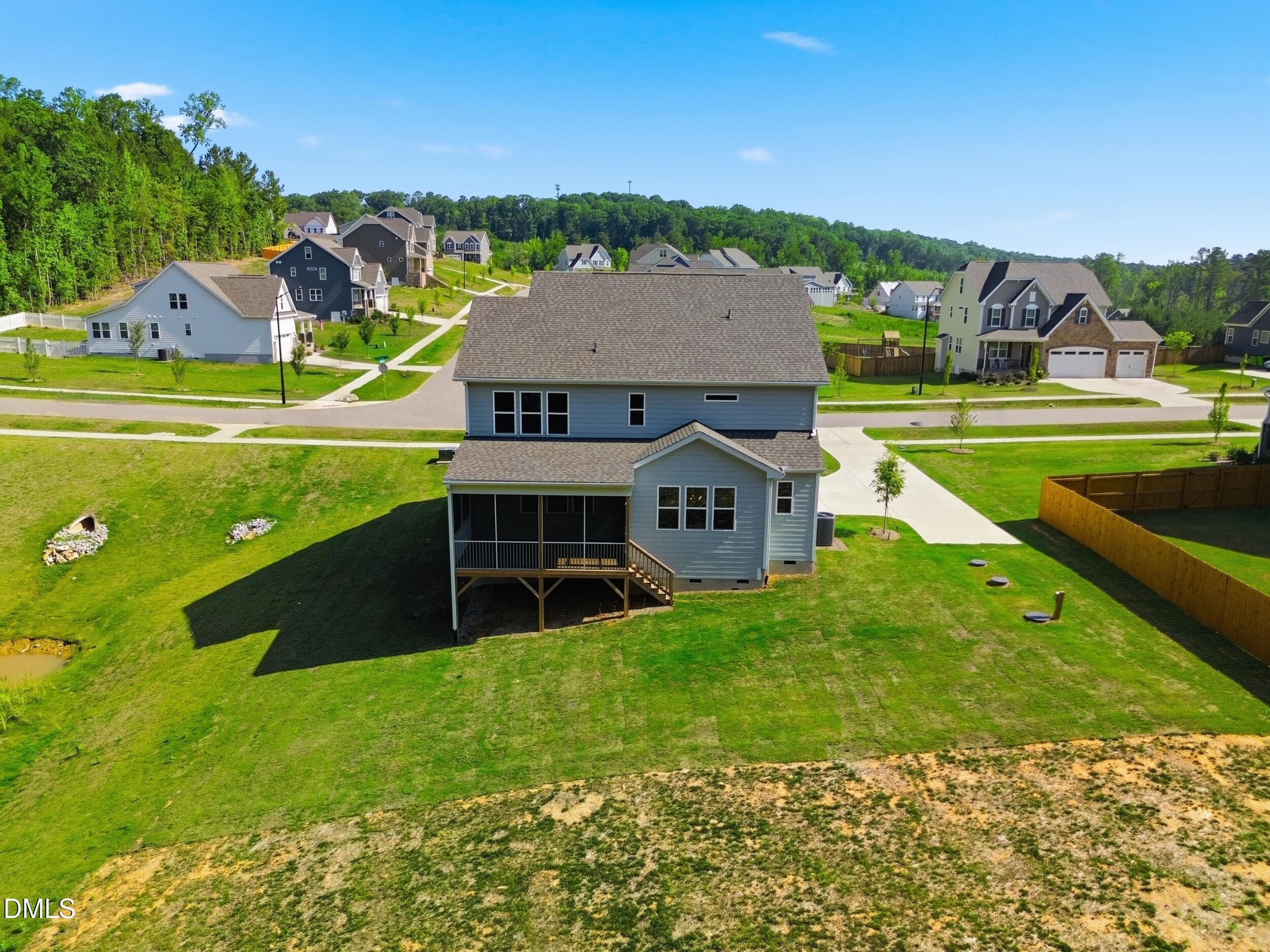 Back view - 5857 Genesee Drive, Durham, NC 27712, Durham