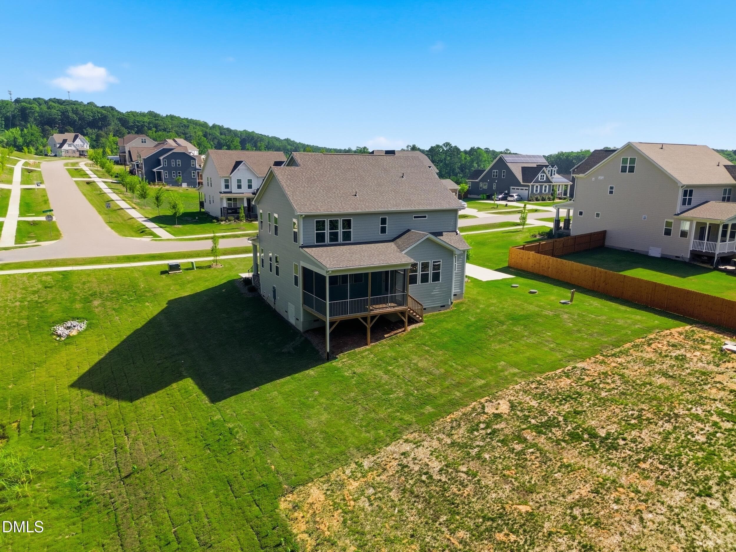 Back view - 5857 Genesee Drive, Durham, NC 27712, Durham