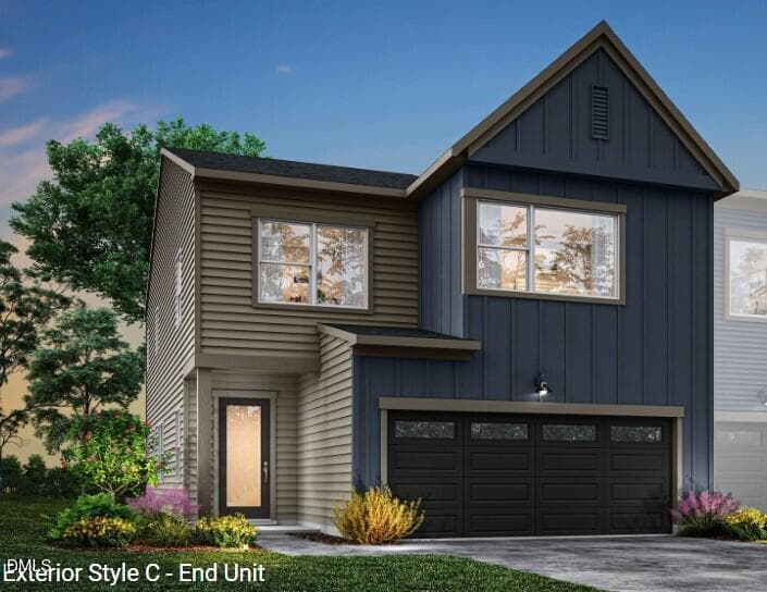 Ellis End Unit Elevation-C - 160 Pinnacle Drive Drive, Chapel Hill, NC 27516, Chapel Hill