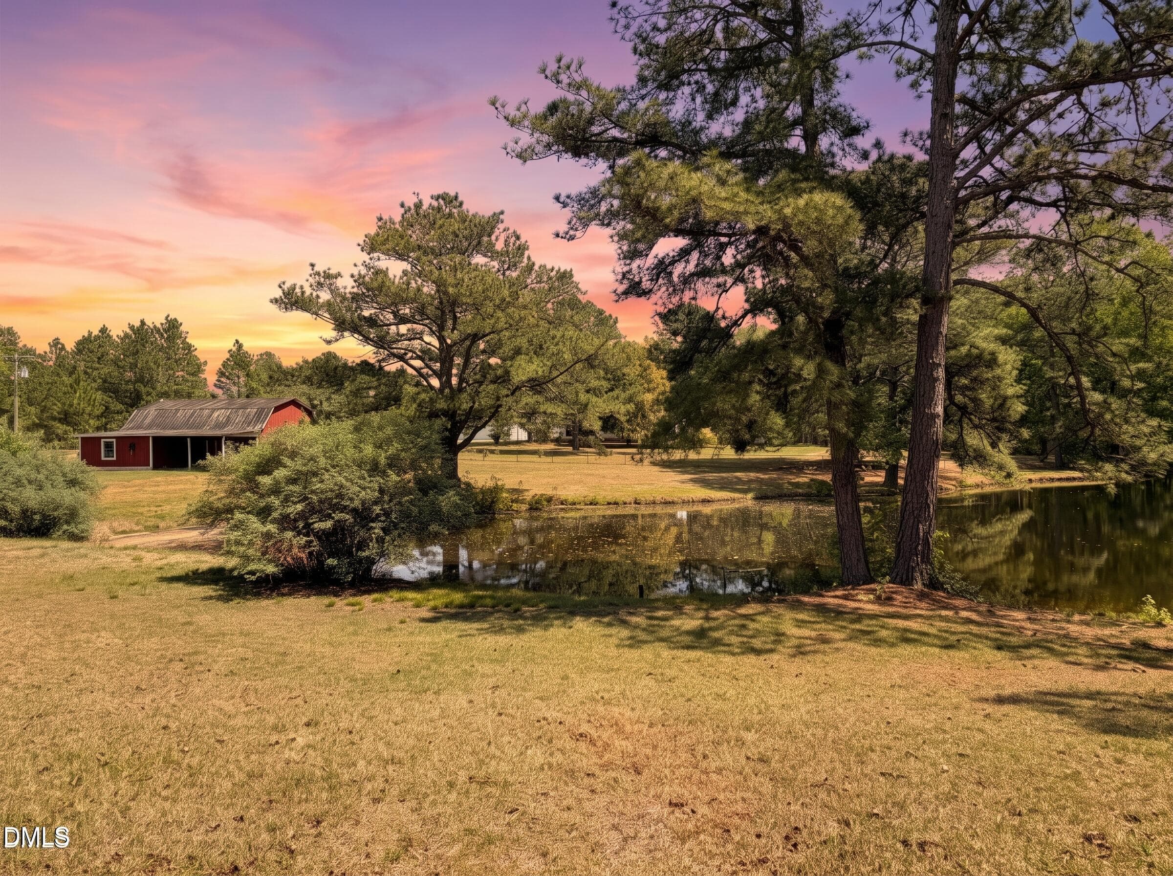 Barn & Pond - 2630 Ponderosa Road, Cameron, NC 28326