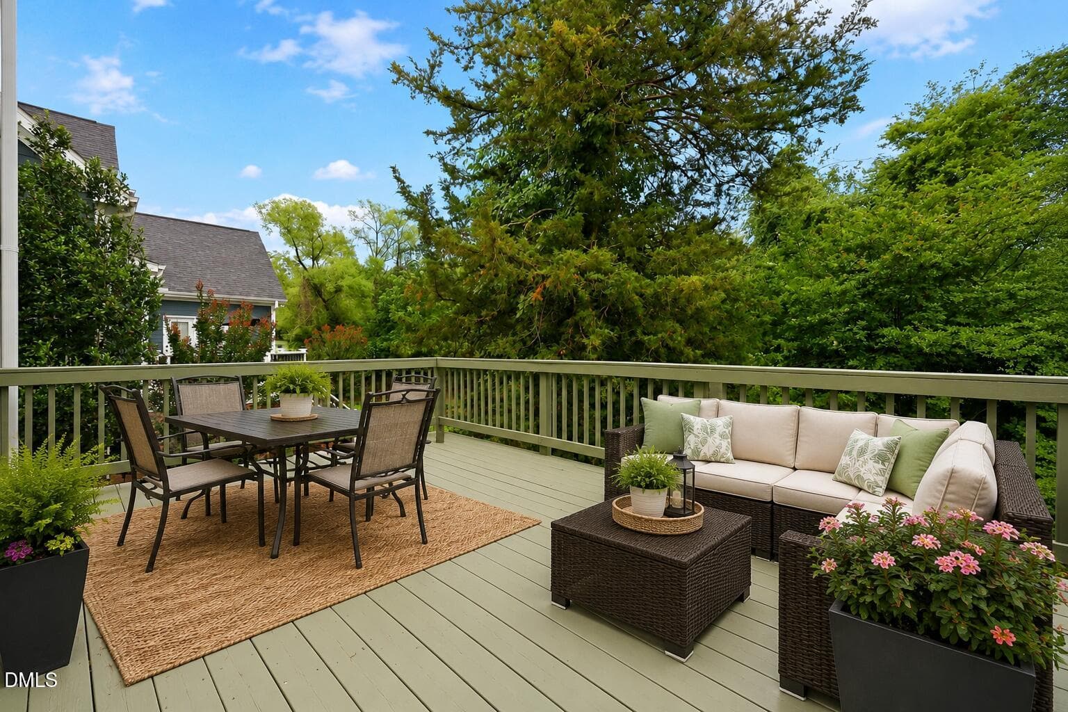 Rear Deck Staged - 2108 Stanchion Street, Haw River, NC 27258, Haw River