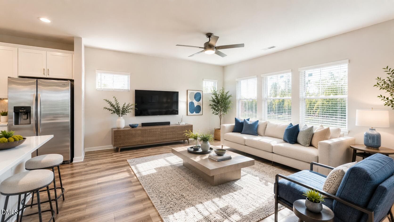 Living room-Staged 0 - 105 Anise Tree Way, Clayton, NC 27527