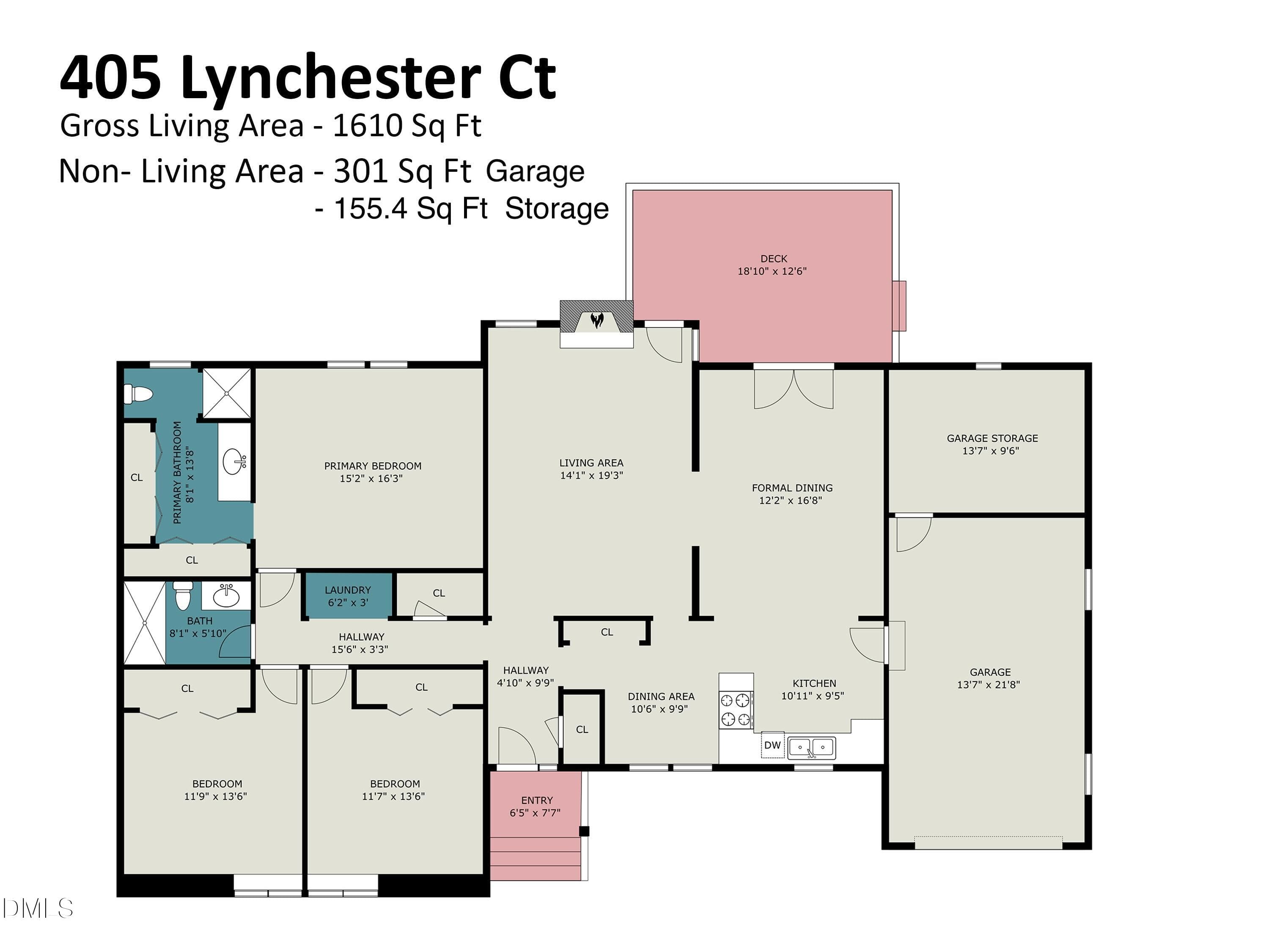 405 Lynchester - floor plan - 405 Lynchester Court, Raleigh, NC 27615, Raleigh