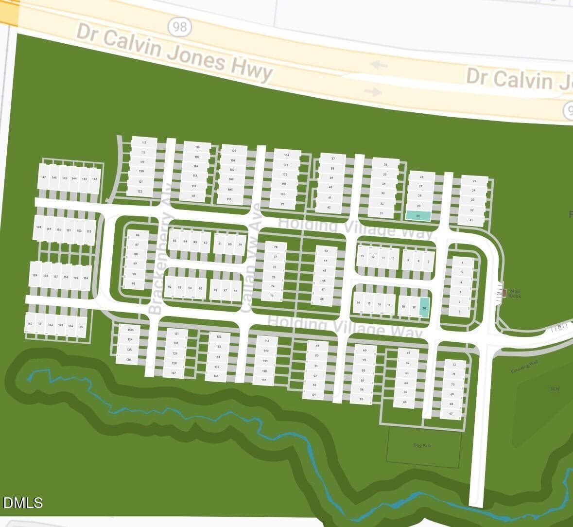 Mews Site Map - 708 Hyperion Alley, Wake Forest, NC 27587