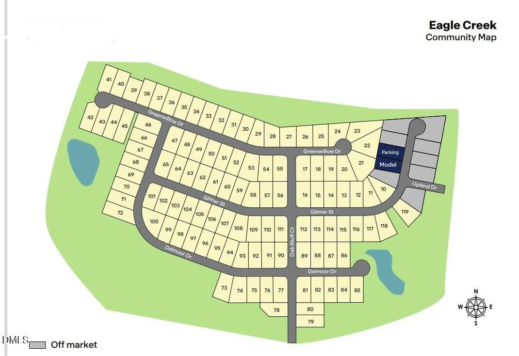 Eagle Creek Site Map - 254 Gilmer Street, Fuquay Varina, NC 27526