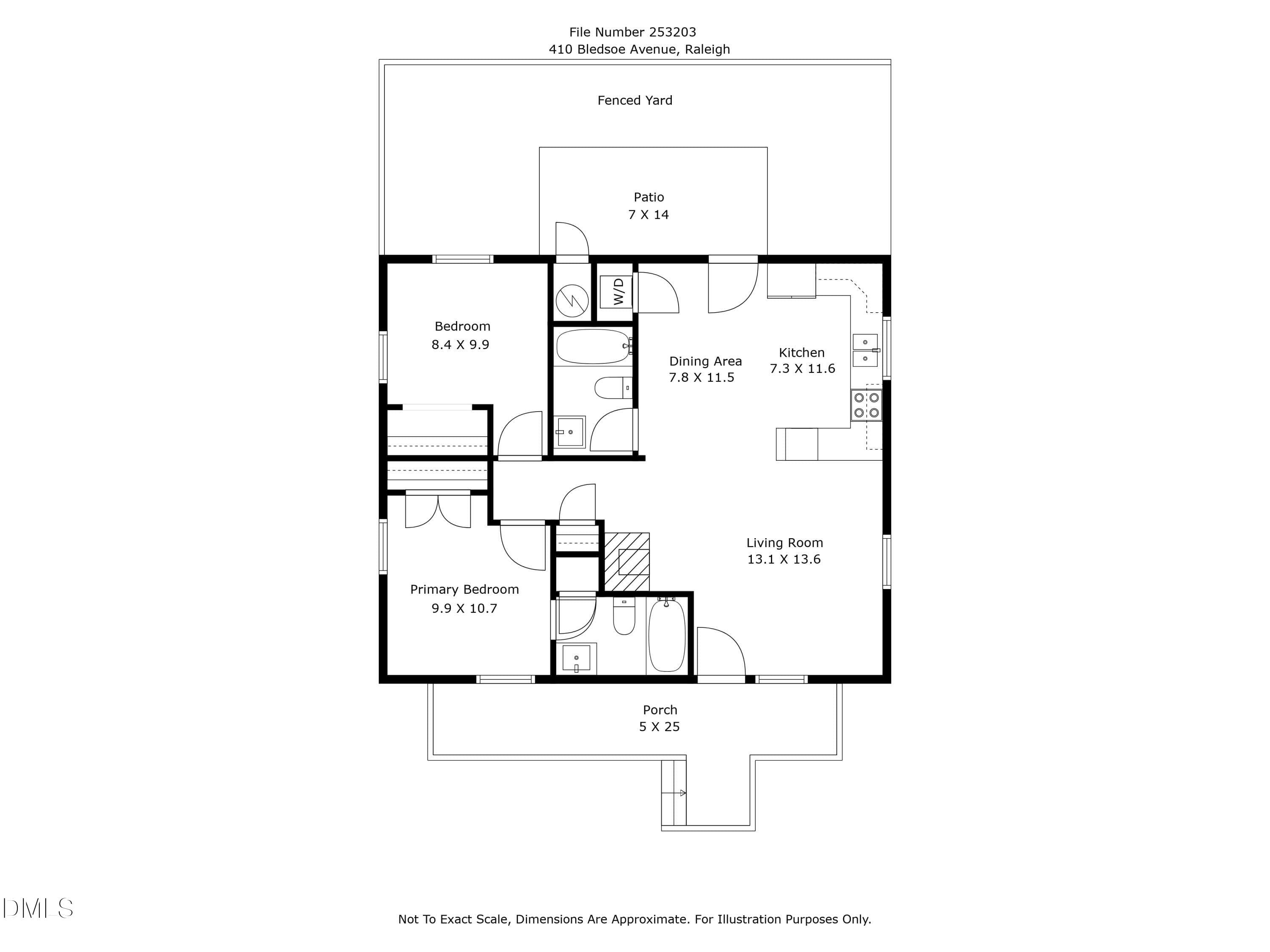 253203 floorplan - 410 Bledsoe Avenue, Raleigh, NC 27601, Raleigh