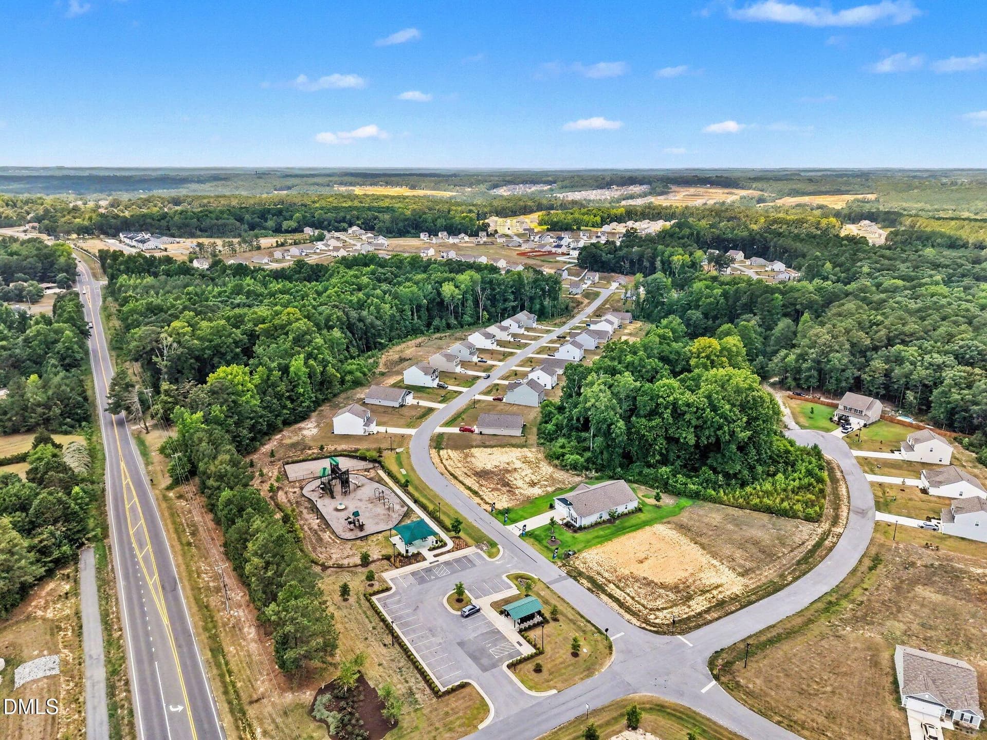 Aerial View - 358 Coleshill Road, Angier, NC 27501