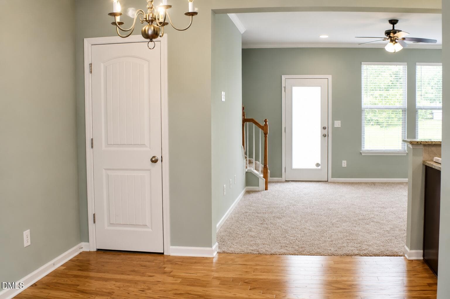 Dining area and Living area. - 4443 Middletown Drive, Wake Forest, NC 27587