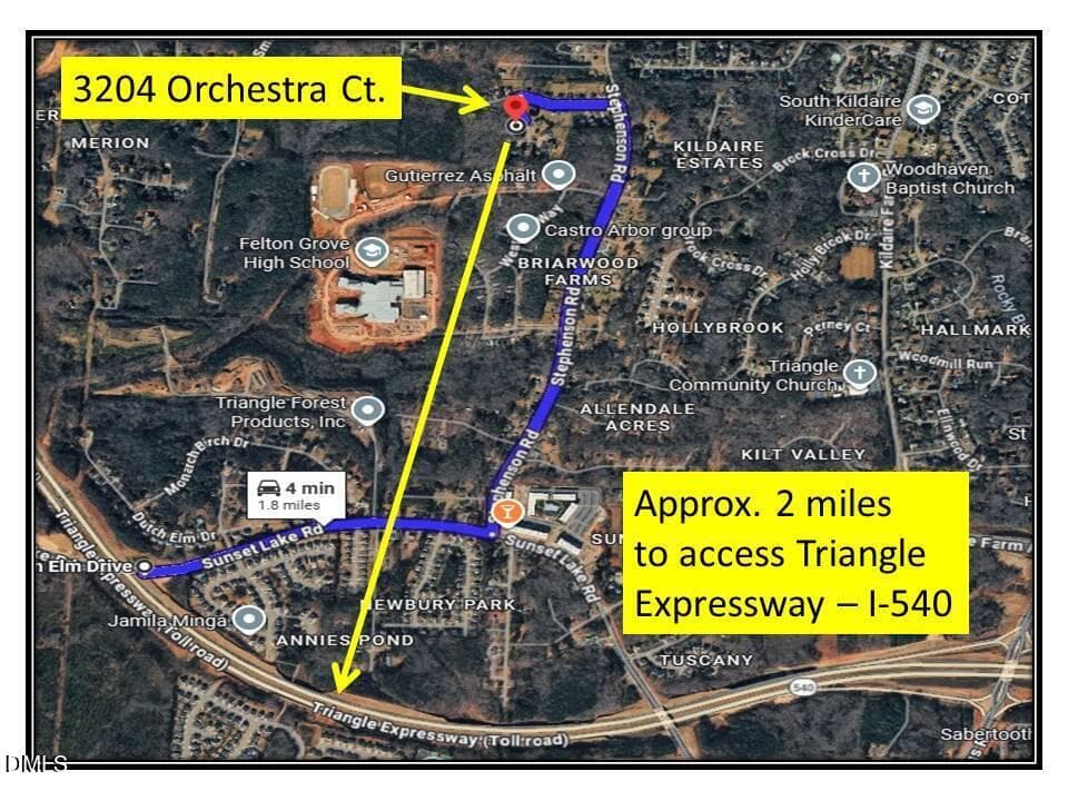 Easy Access to I-540 - 3204 Orchestra Court, Apex, NC 27539