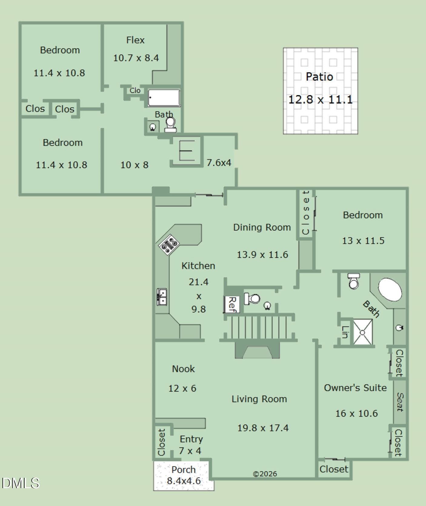 Floorplan-Main-1003 Gardner Street (Cust - 1003 Gardner Street, Raleigh, NC 27607, Raleigh