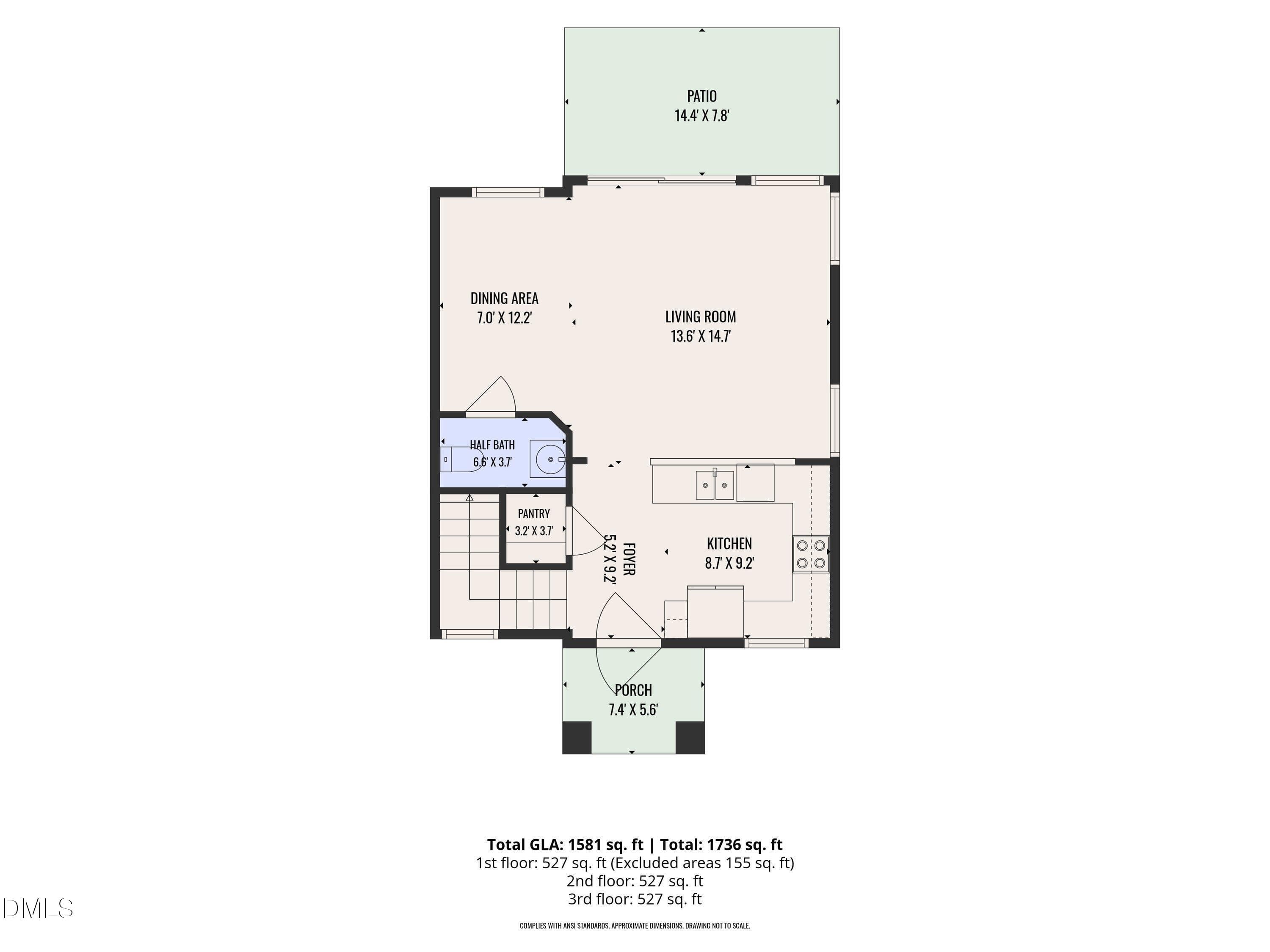 1st_floor_3820_amelia_park_drive_raleigh - 3820 Amelia Park Drive, Raleigh, NC 27606, Raleigh