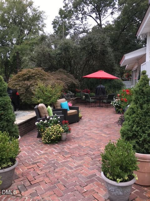 whole back patio - 211 Barnette Avenue, Roxboro, NC 27573