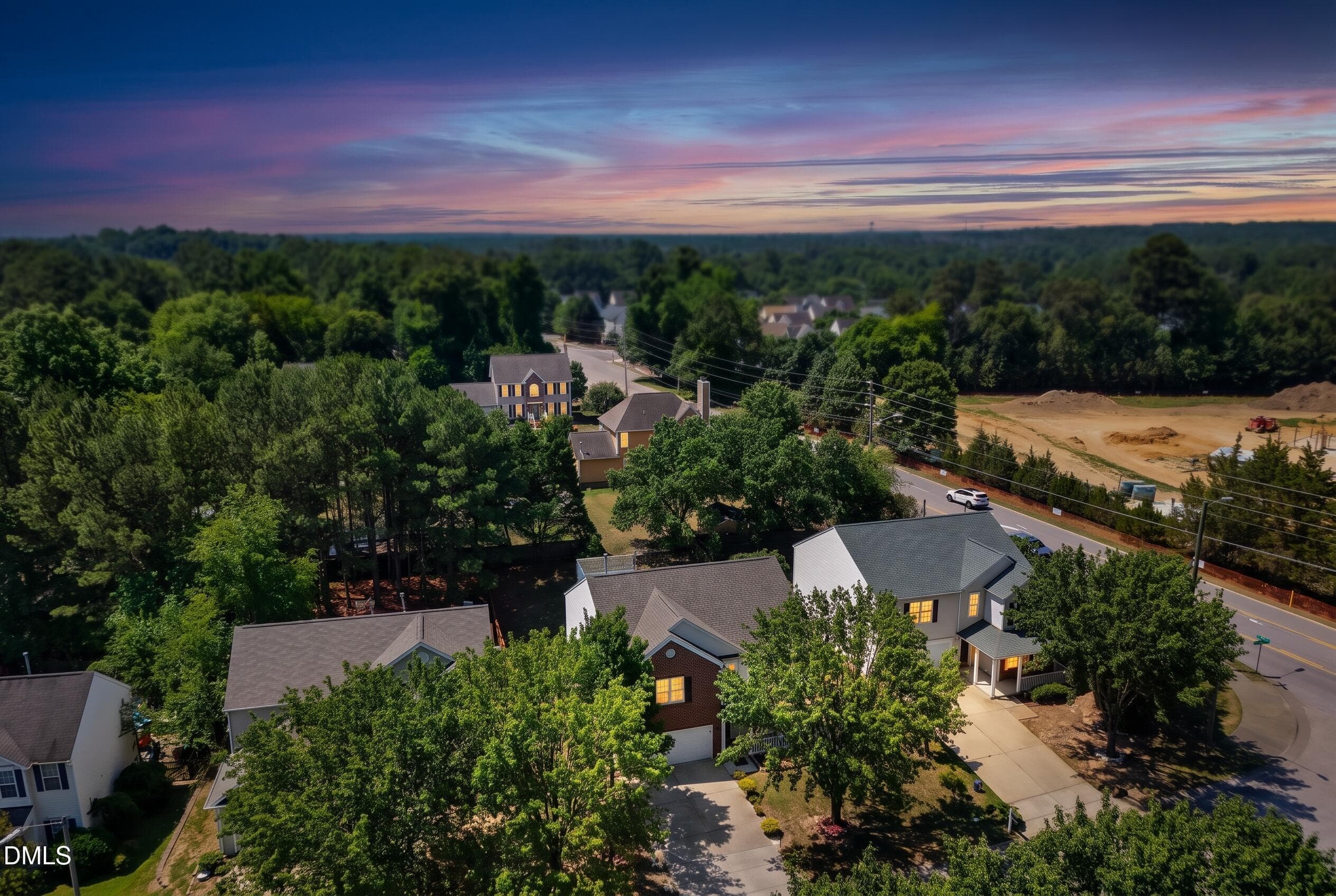 DRONE FRONT VIEW - 5304 Seaspray Lane, Raleigh, NC 27610, Raleigh