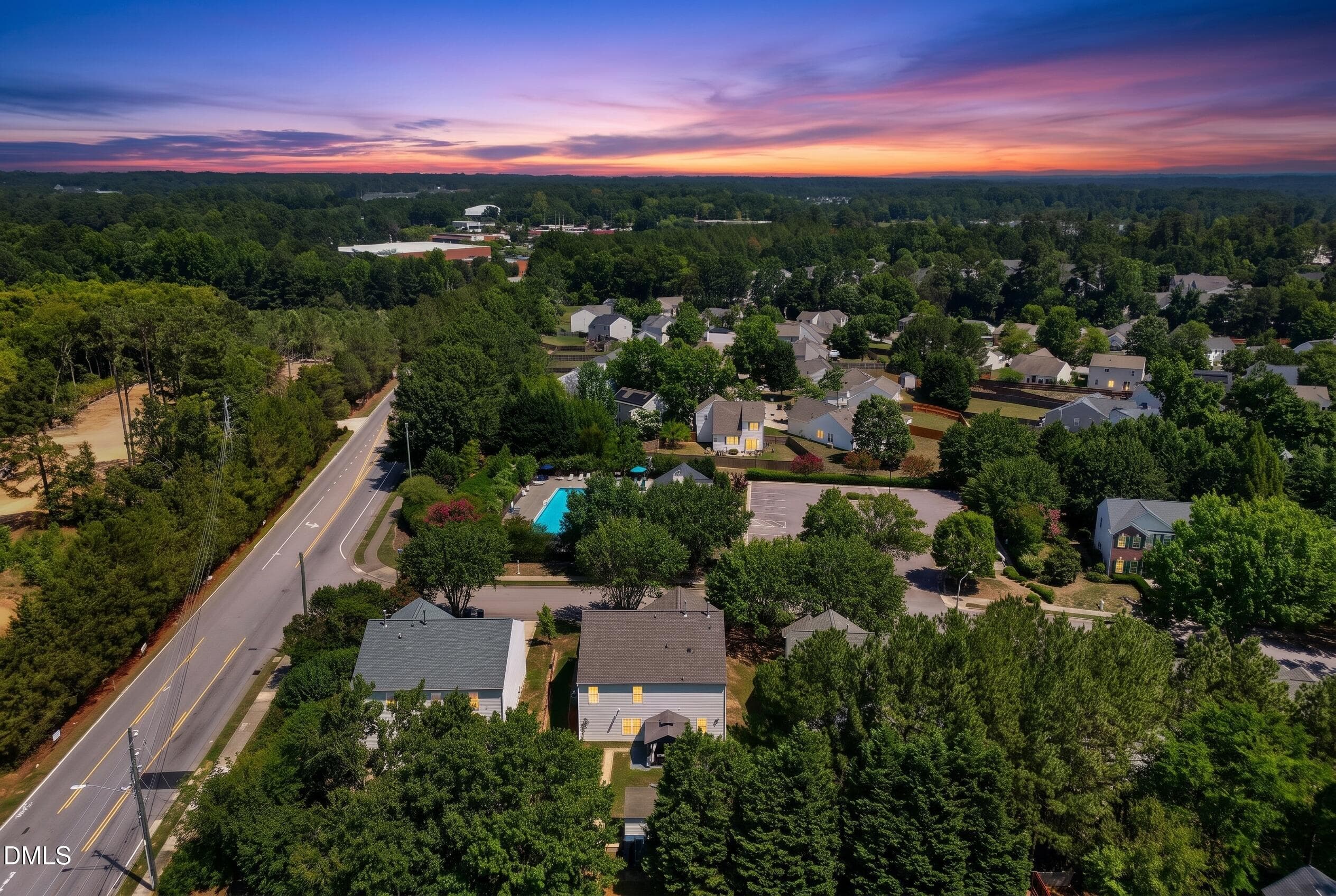 DRONE BACK VIEW - 5304 Seaspray Lane, Raleigh, NC 27610, Raleigh