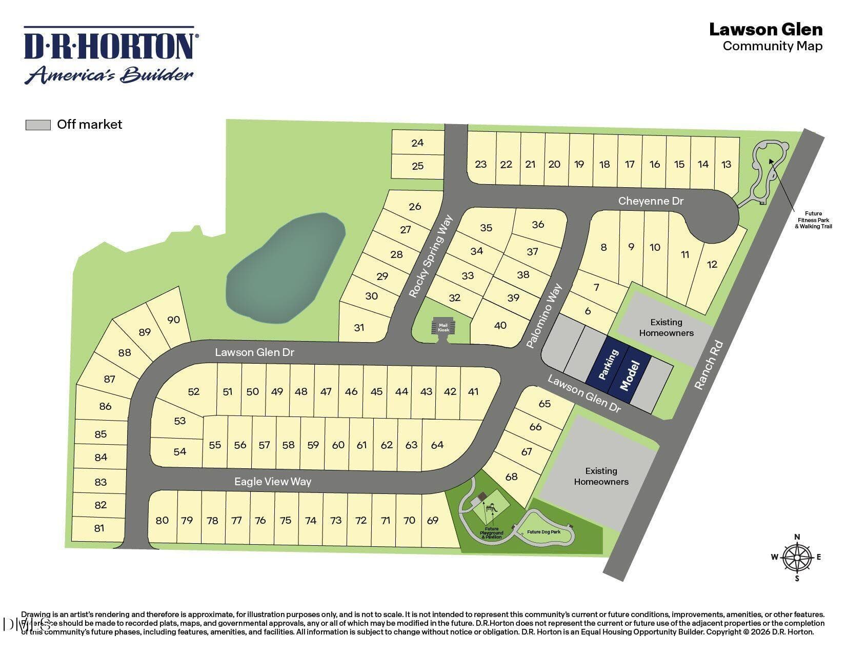 Lawson Glen - Site Map - 11 Cheyenne Drive, Clayton, NC 27520