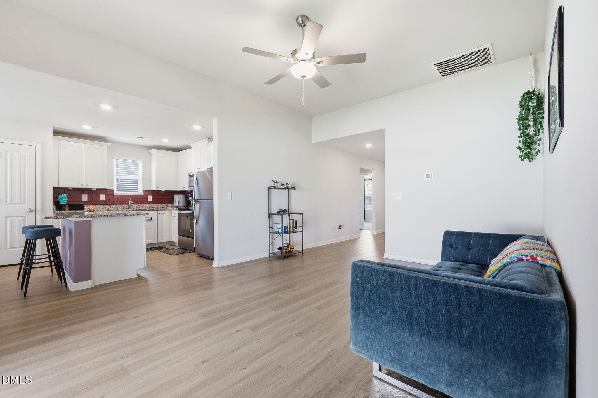 Living Room towards Kitchen & Dining - 108 Anaheim Street, Oxford, NC 27565