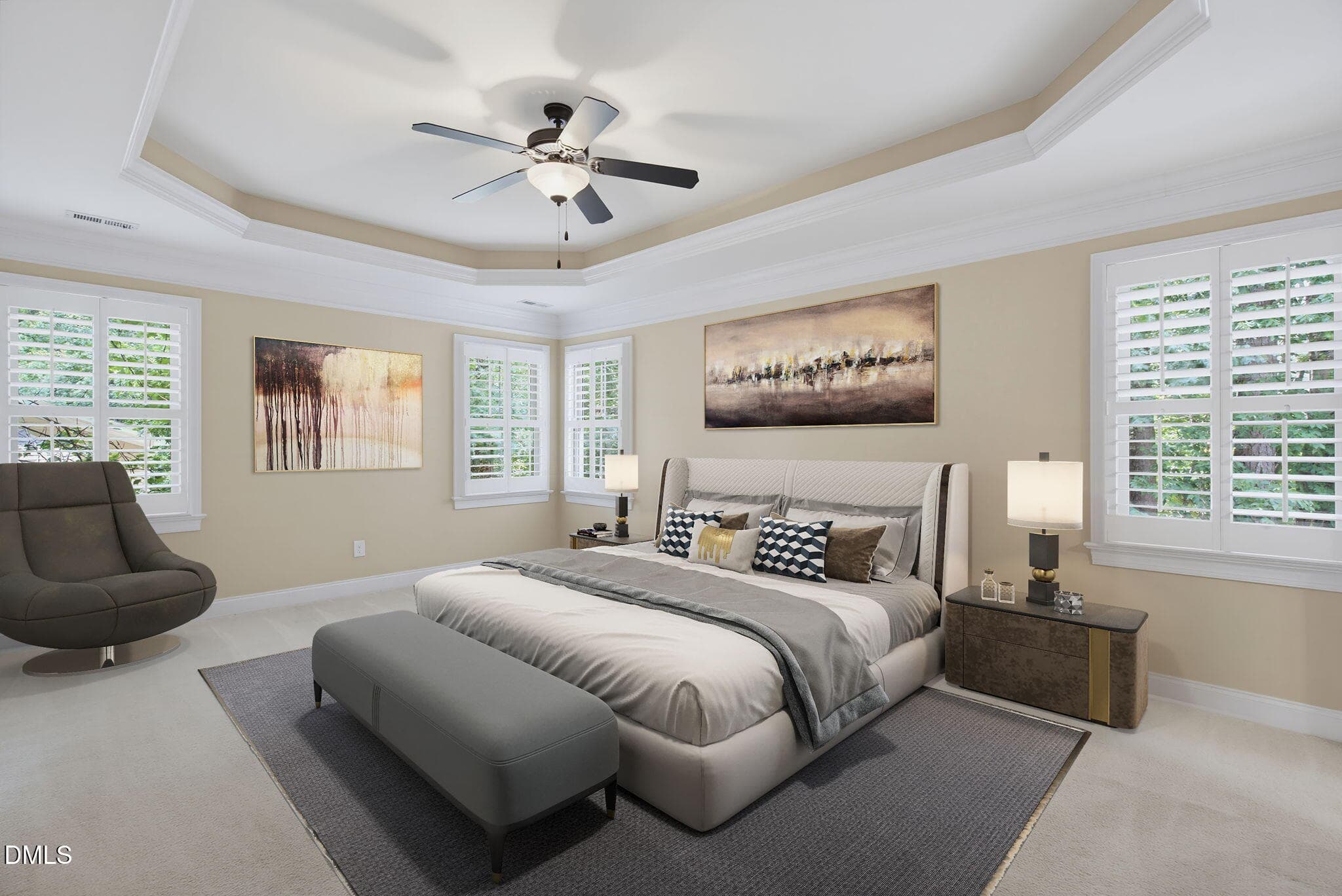 Virtually staged Primary-1 - 2800 Pompeii Place, Wake Forest, NC 27587