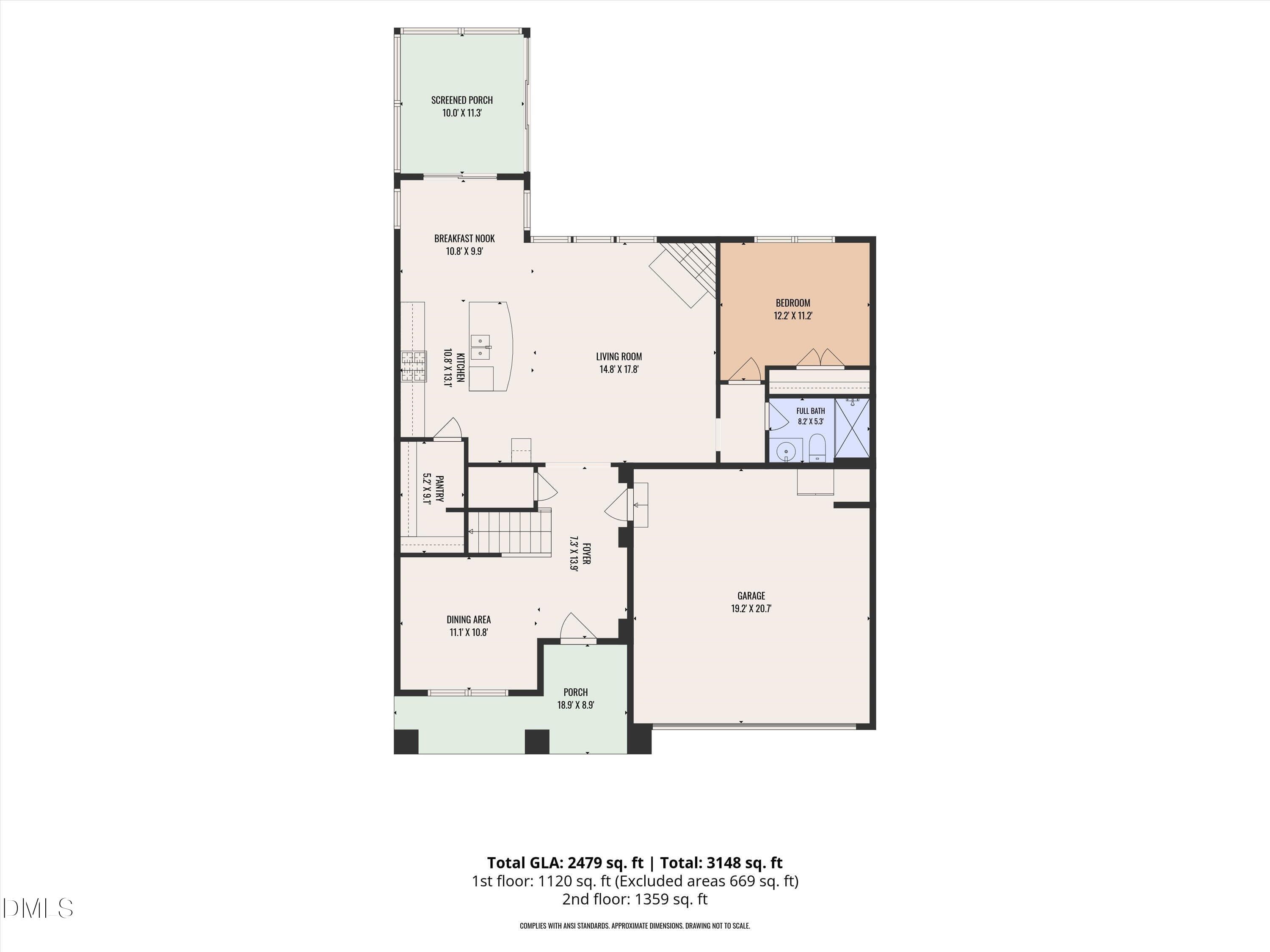 01-1st_floor_1710_woodsdale_drive_durham - 1710 Woodsdale Drive, Durham, NC 27703, Durham