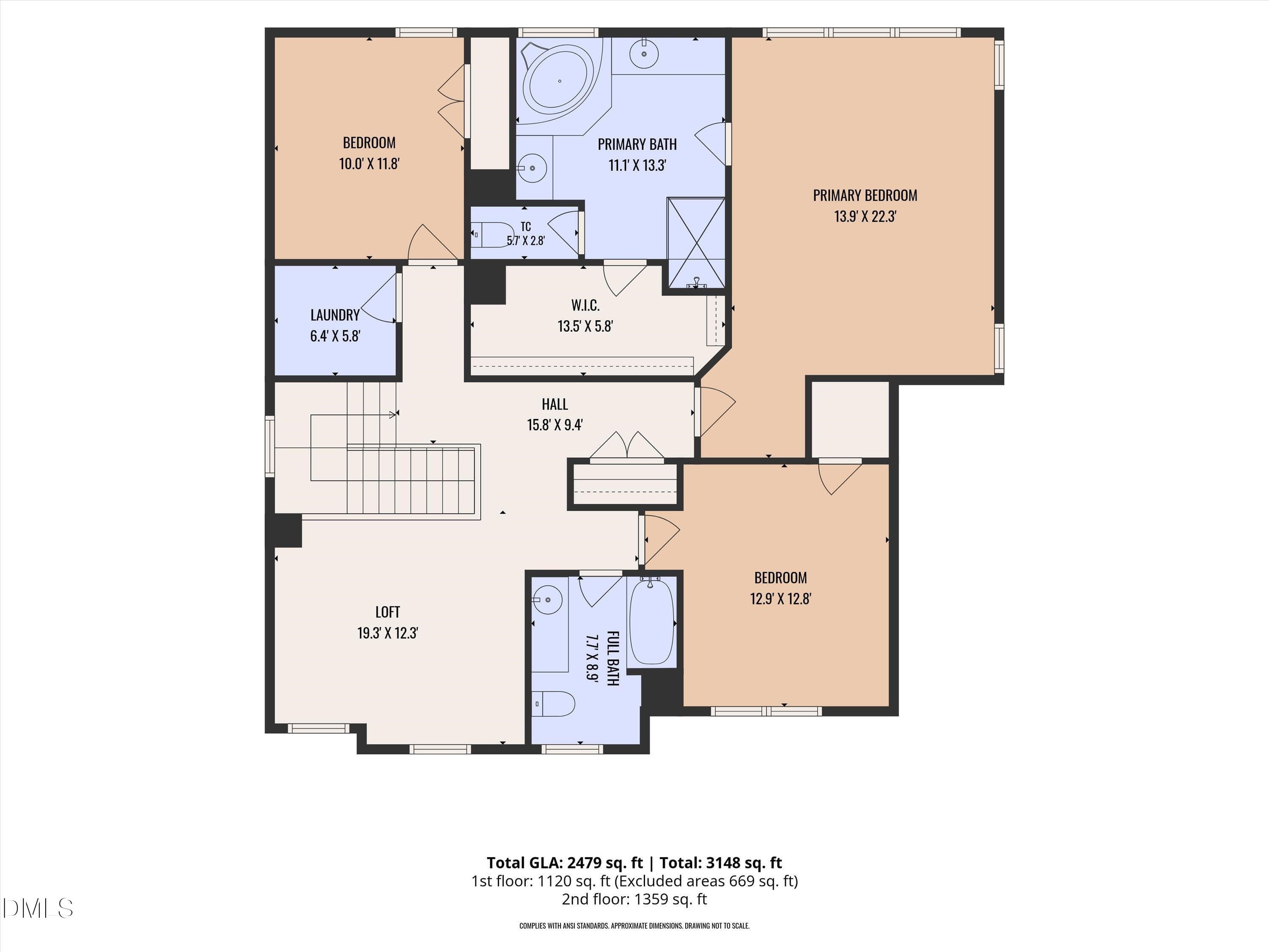 02-2nd_floor_1710_woodsdale_drive_durham - 1710 Woodsdale Drive, Durham, NC 27703, Durham