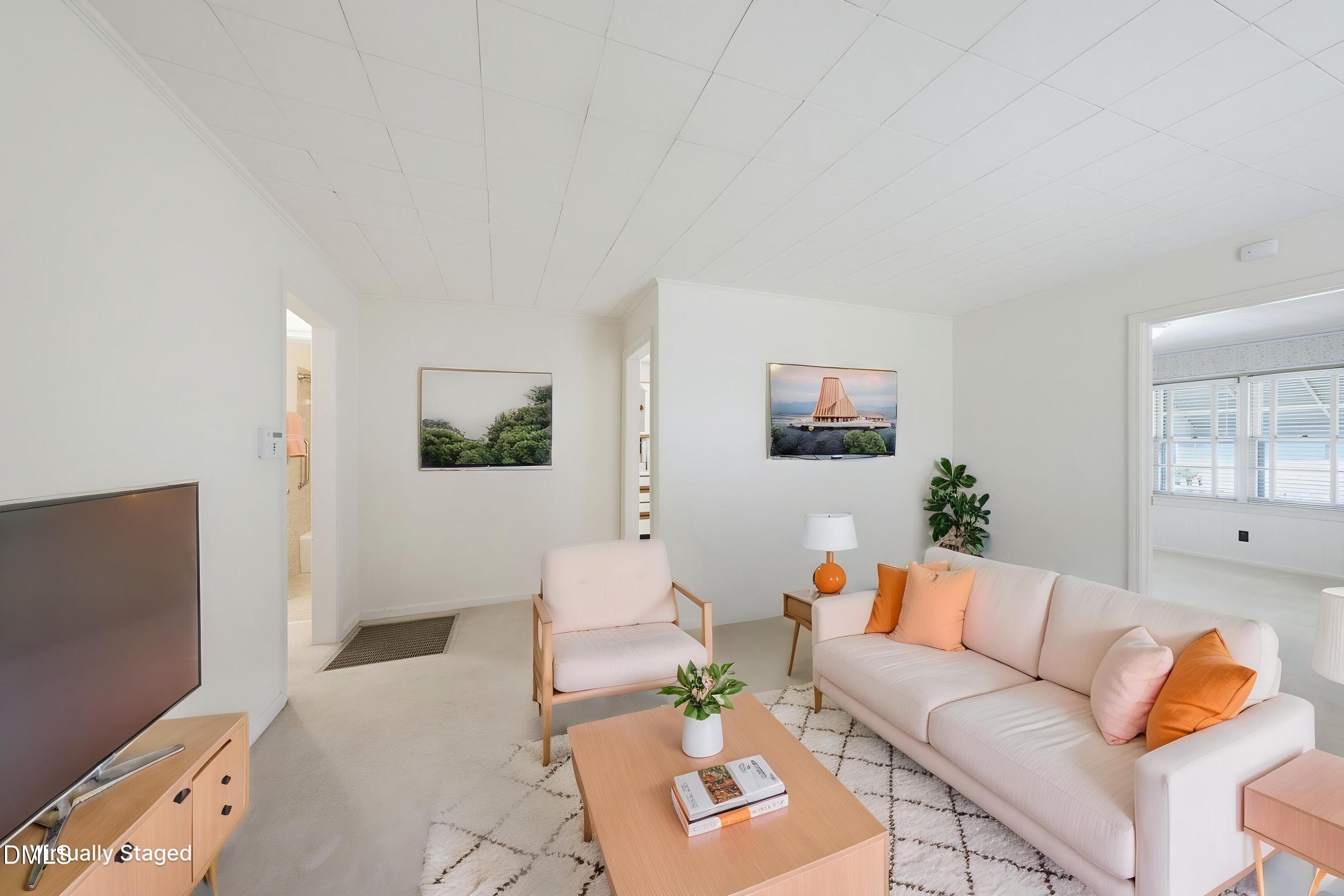 Living Room Virtually Staged - 306 Plainview Avenue, Raleigh, NC 27604, Raleigh