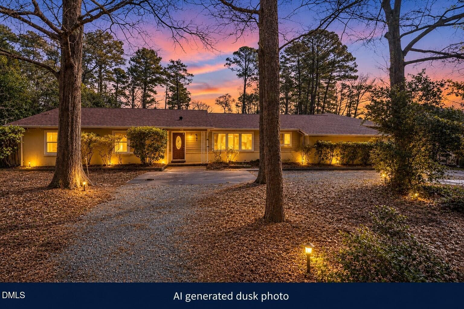 twilight photo - 73 Kimberly Drive, Durham, NC 27707