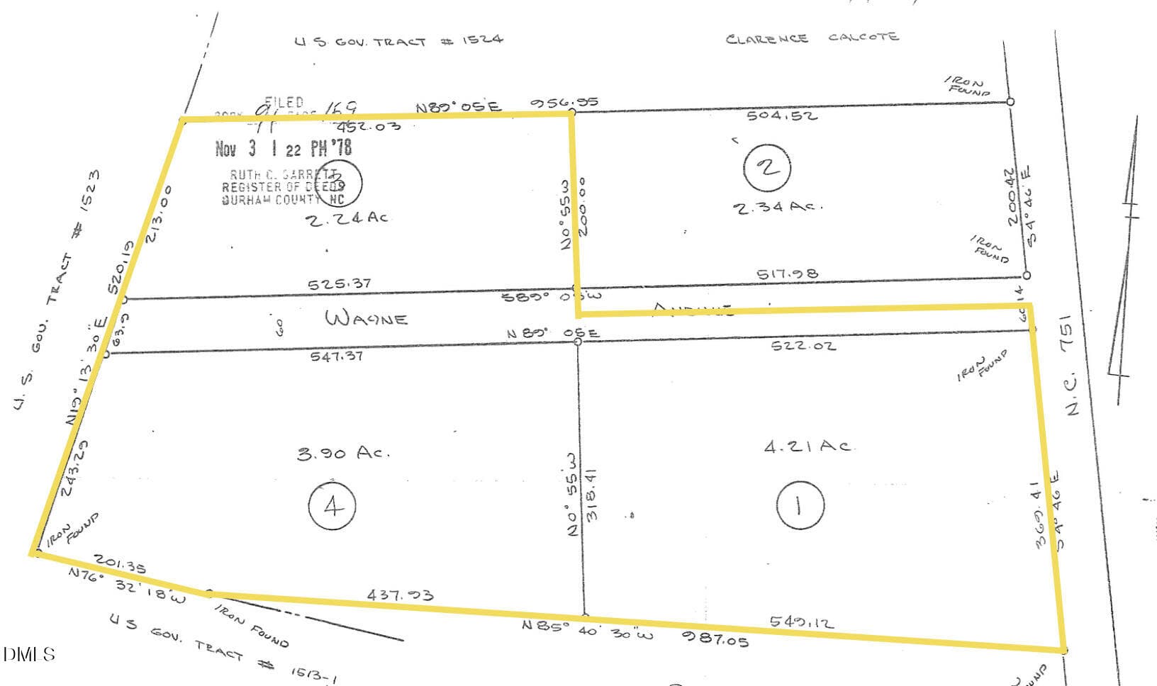 Plat - 9.88 Acre Assemblage - Hwy 751 - 8200 N.c. Highway 751, Durham, NC 27713