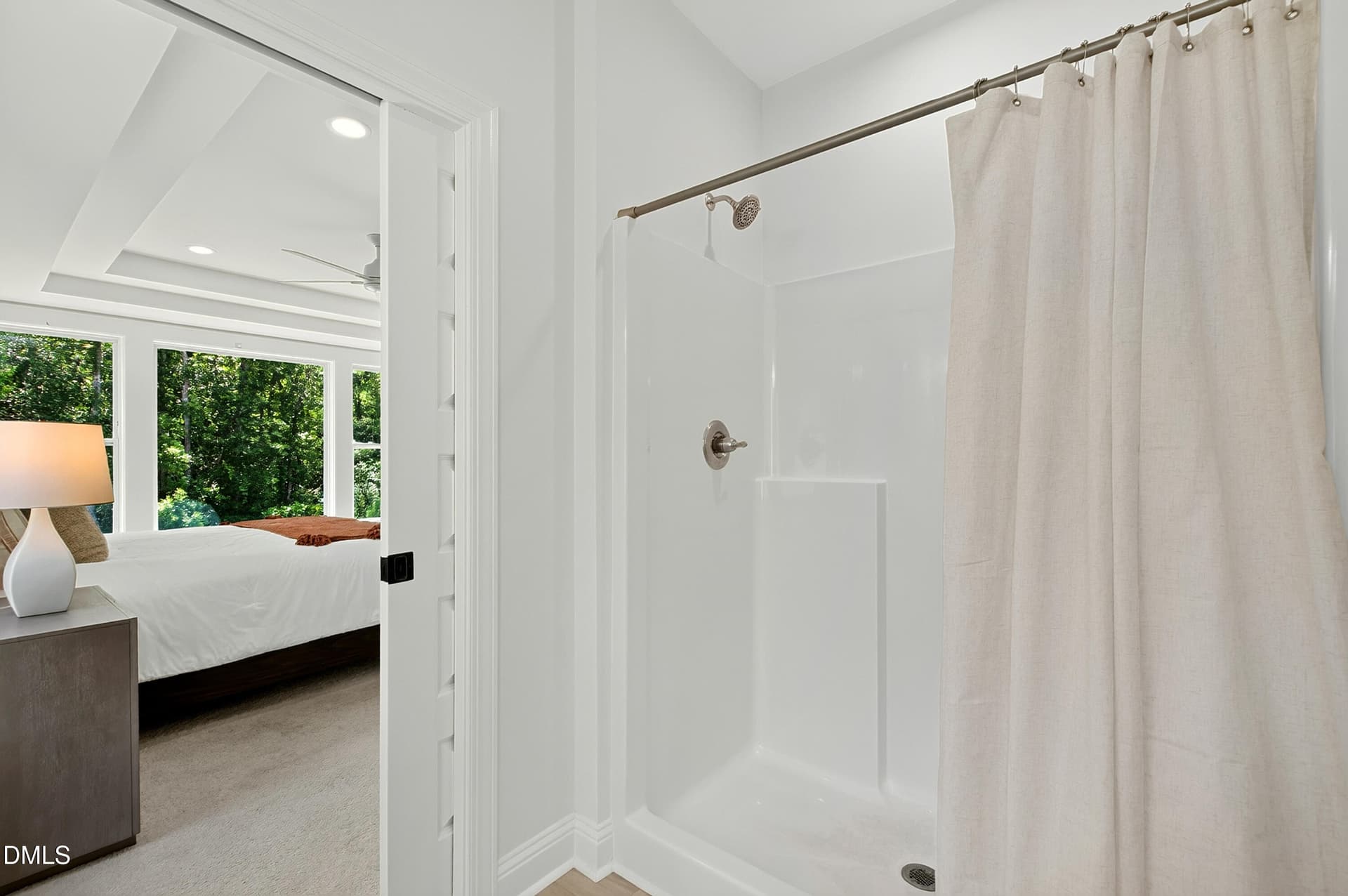 Walk-in Shower With Bench - 197 Silverside Drive, Angier, NC 27501