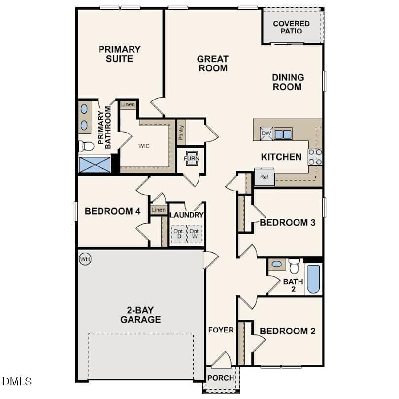 cabot-floor-1 - 2805 Winding Ridge Drive W, Wilson, NC 27893