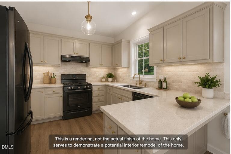 Kitchen_Rendering (1) - 2632 N Shiloh Road, Garner, NC 27529