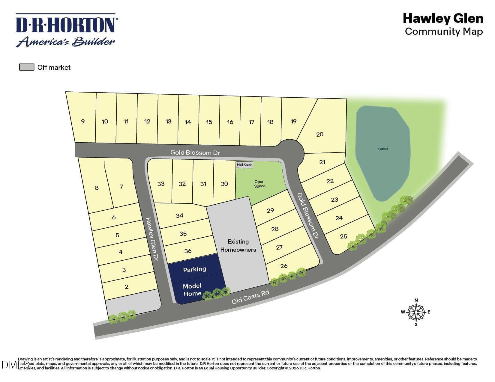 Hawley Glen - Site Map - OVERALL - 42 Hawley Glen Drive, Lillington, NC 27546