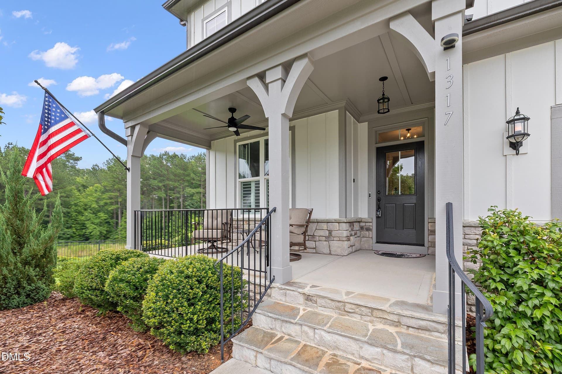 Front covered porch - 1317 Magnolia Gln Circle, Wake Forest, NC 27587
