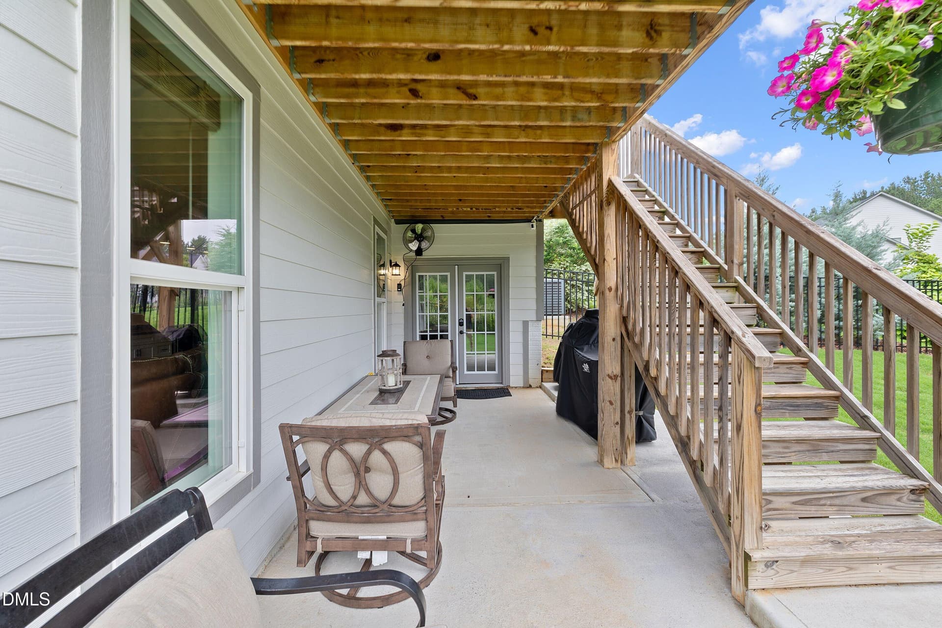 Covered patio - 1317 Magnolia Gln Circle, Wake Forest, NC 27587