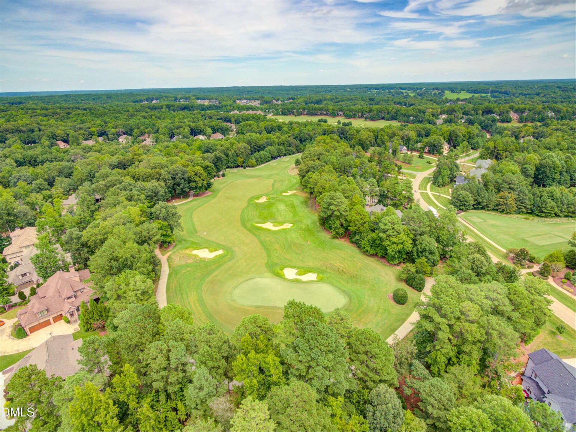 097-Hasentree-Golf-Course-Drone-08182020 - 1317 Magnolia Gln Circle, Wake Forest, NC 27587