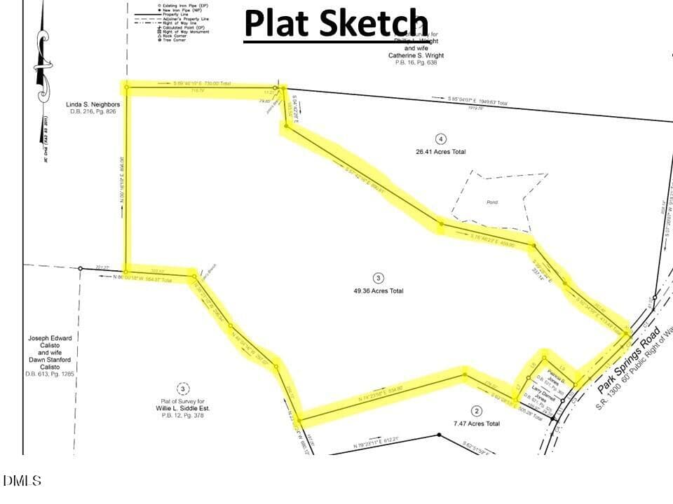 Caswell Co. NC 49.36-COA-Lot3-021 - 0 Park Springs Road, Ruffin, NC 27326