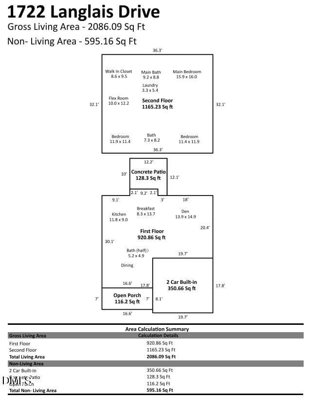 Floor Plan - 1722 Langlais Drive, Graham, NC 27253