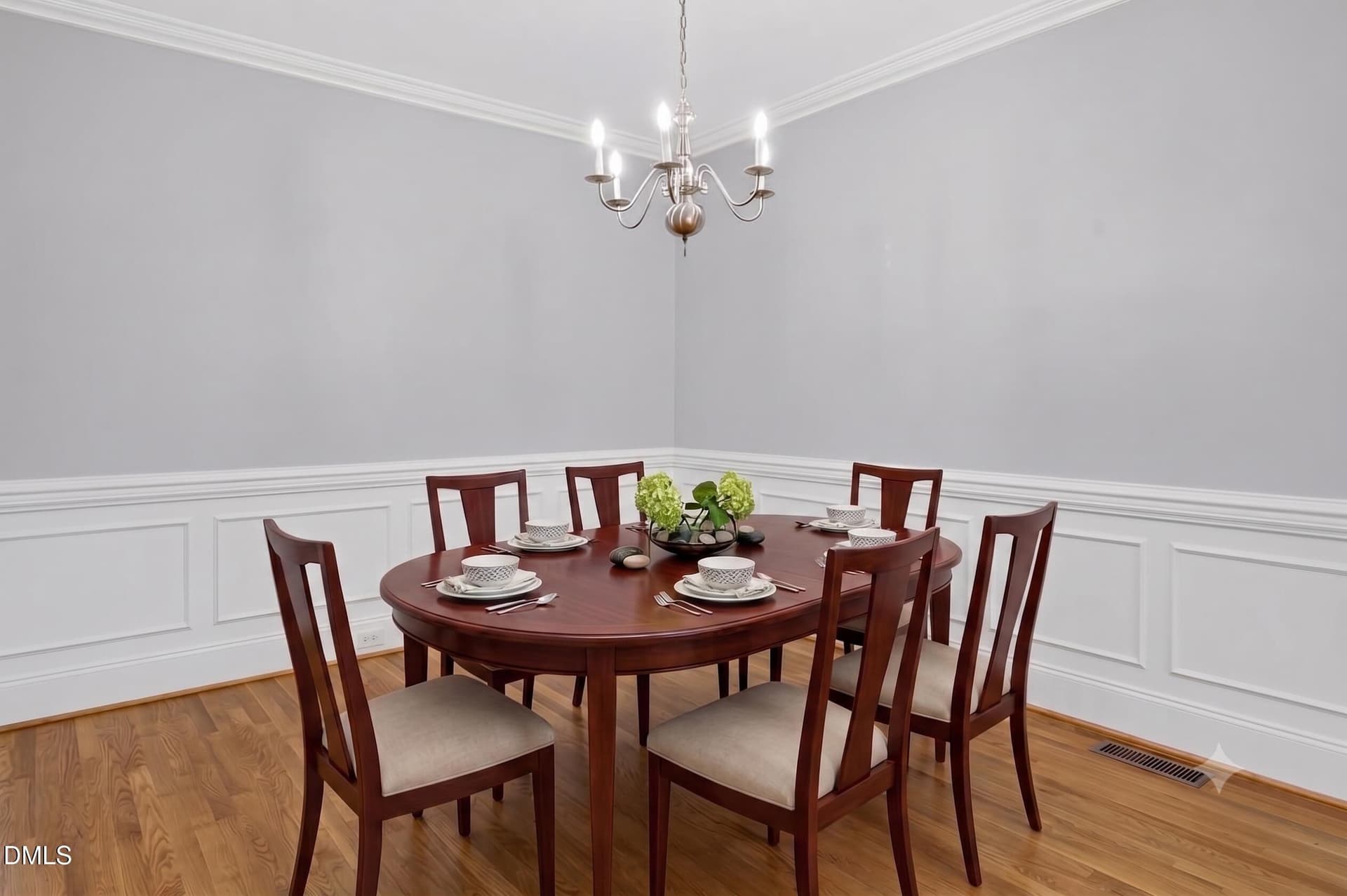 Virtually Staged Dining Room - 1613 Wooten Court, Wake Forest, NC 27587