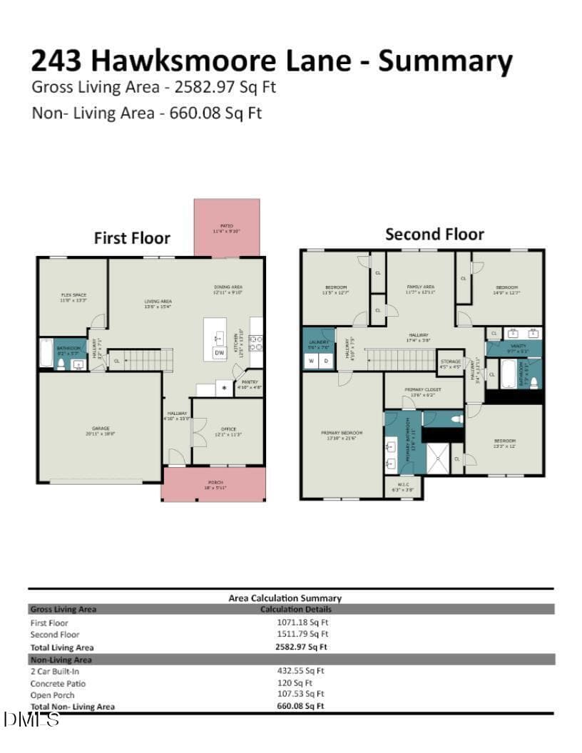 Floor Plan Image - 243 Hawksmoore Lane, Lillington, NC 27546