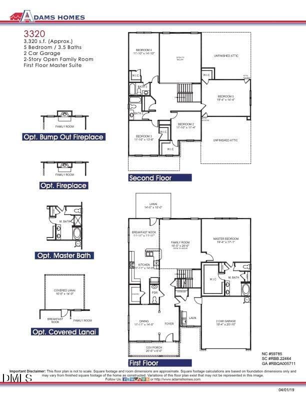 3320 Floor Plan - 455 Galway Road, Lillington, NC 27546