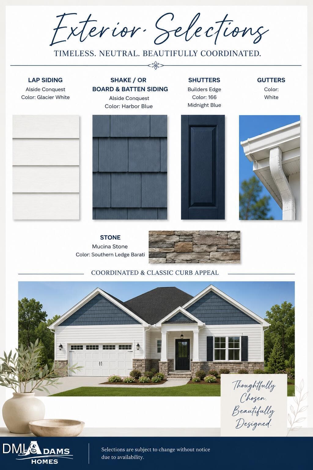 Exterior Selections Vinyl Package #4 - 455 Galway Road, Lillington, NC 27546
