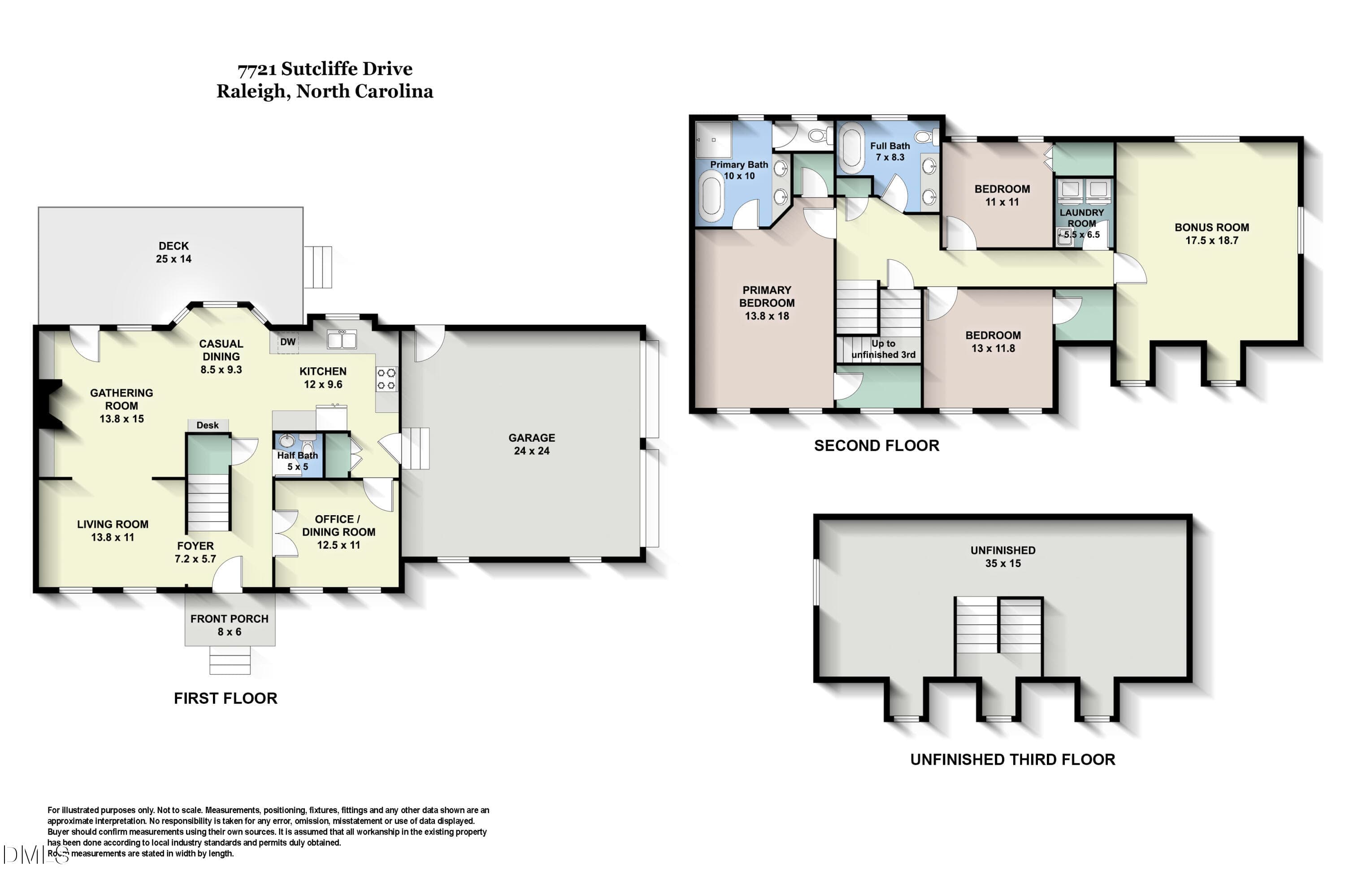 7721_Sutcliffe_floorplan - 7721 Sutcliffe Drive, Raleigh, NC 27613, Raleigh