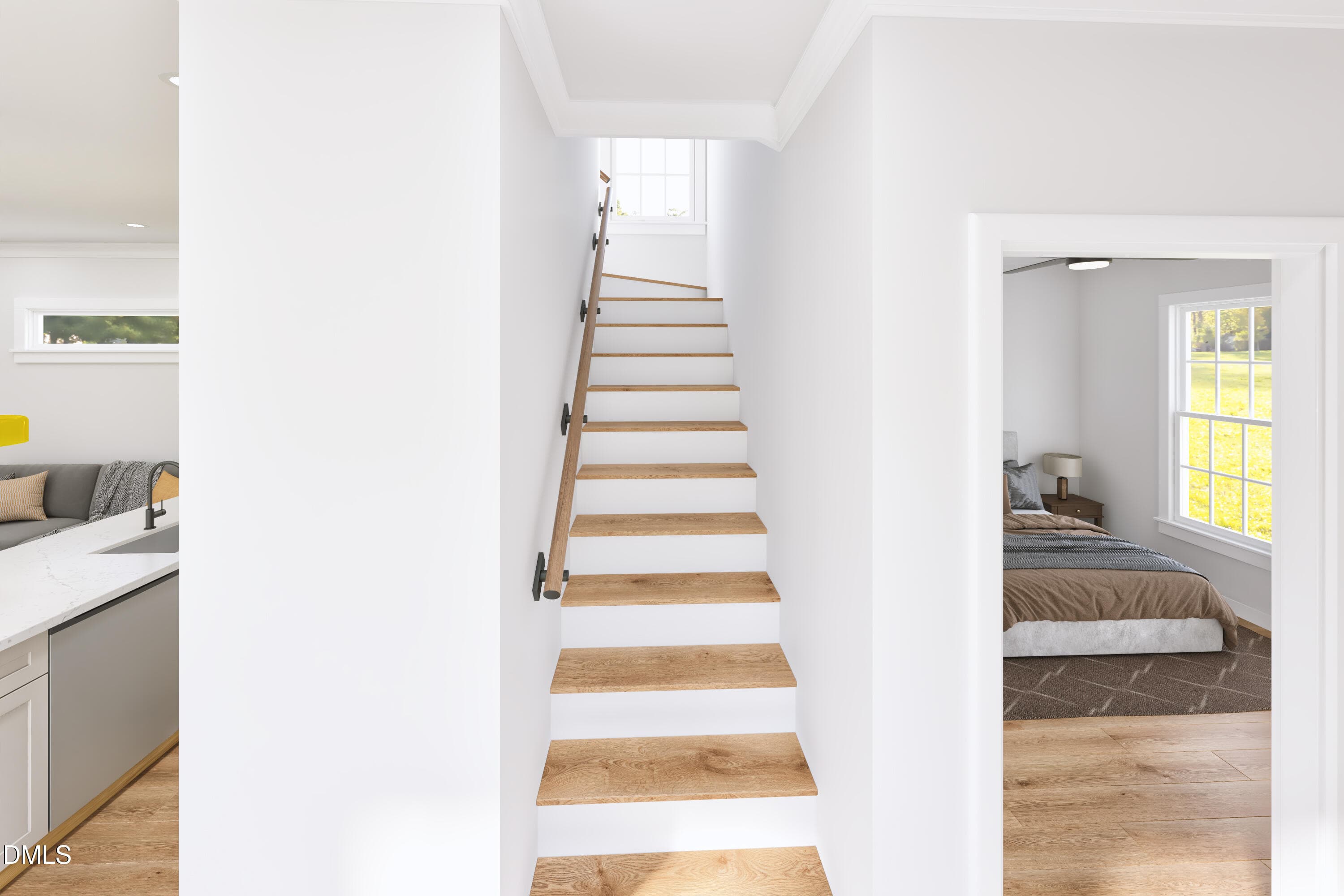 stairs1 - 2604 Duke Homestead Road A, Durham, NC 27705, Durham