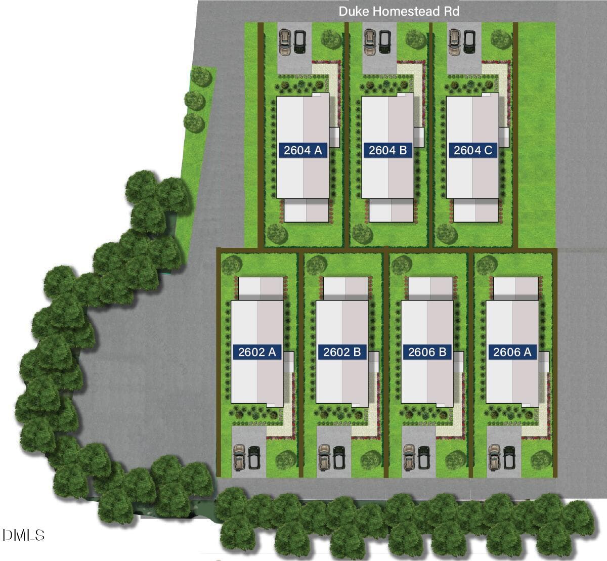 Willow Court Site Plan v1 - 2604 Duke Homestead Road A, Durham, NC 27705, Durham