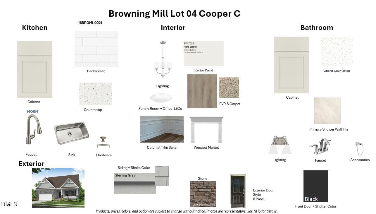 Interior/Exterior Colors - 106 Browning Ml Drive, Wendell, NC 27591