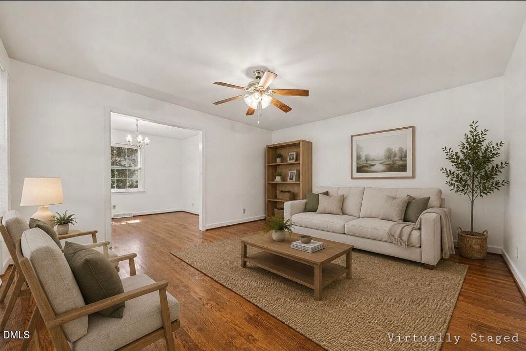 007 Staged LR - 4601 Pinedale Drive, Durham, NC 27705, Durham