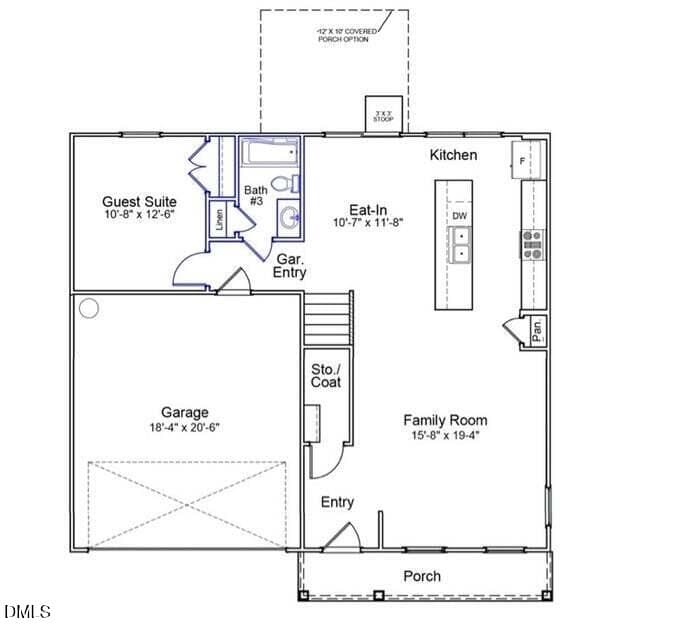 1st floor - 734 Rolling Creek - 734 Rolling Creek Circle, Clayton, NC 27520