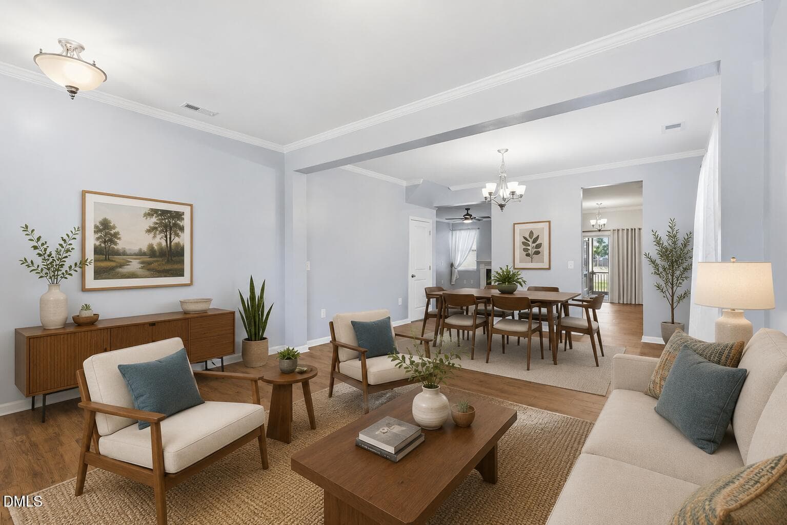 Virtually staged front rooms - 1808 Austin Ridge Parkway, Wake Forest, NC 27587