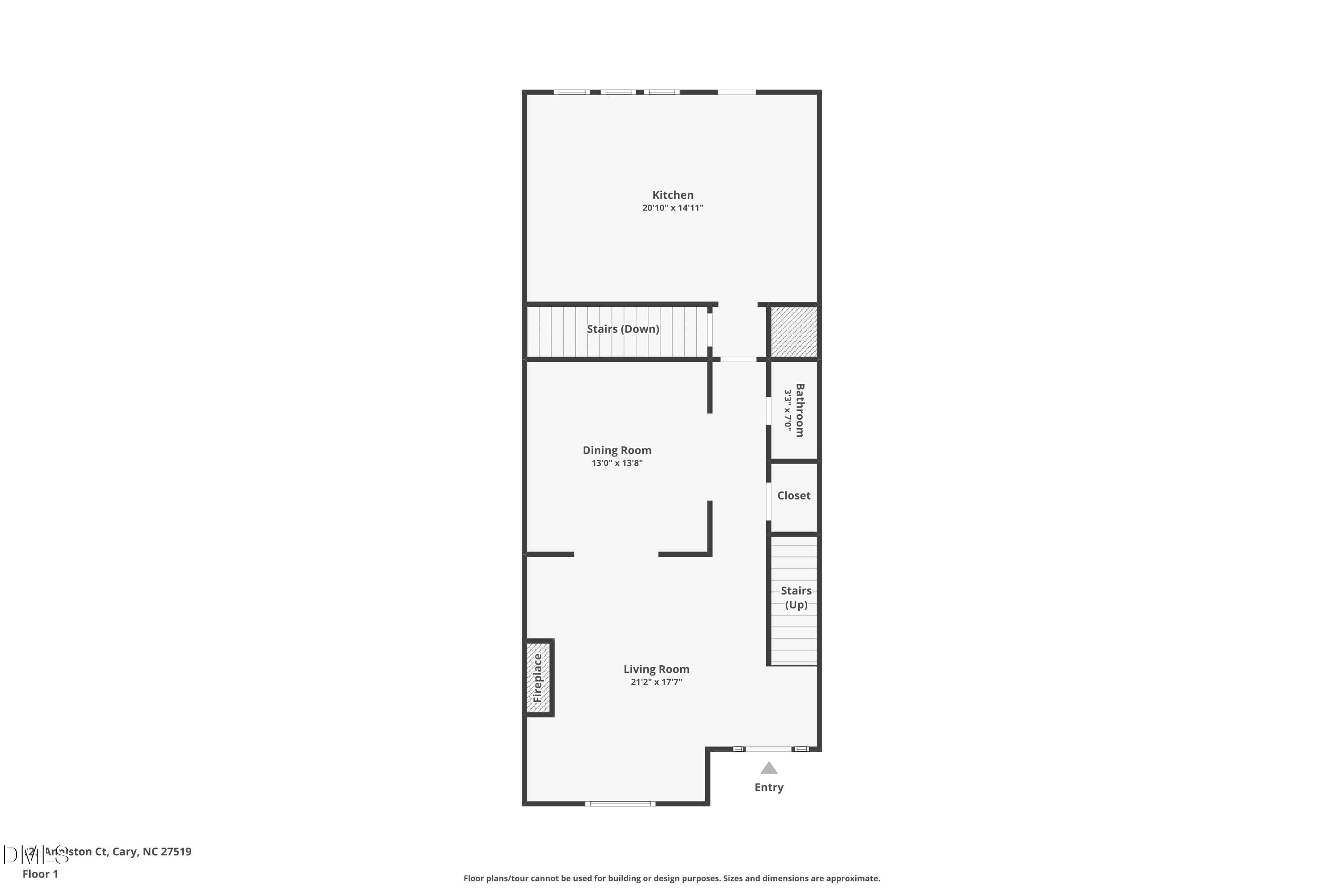 2-floor-1 - 225 Anniston Court, Cary, NC 27519, Cary